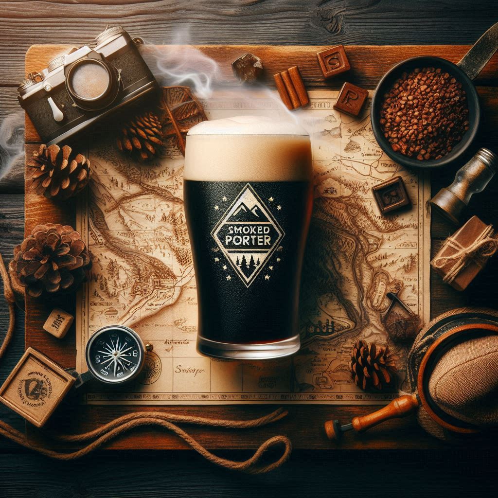AI image of smoked porter